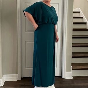 Bhldn Lena Dress in Emerald, Size 16